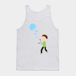 Boy With Soap Bubbles Tank Top